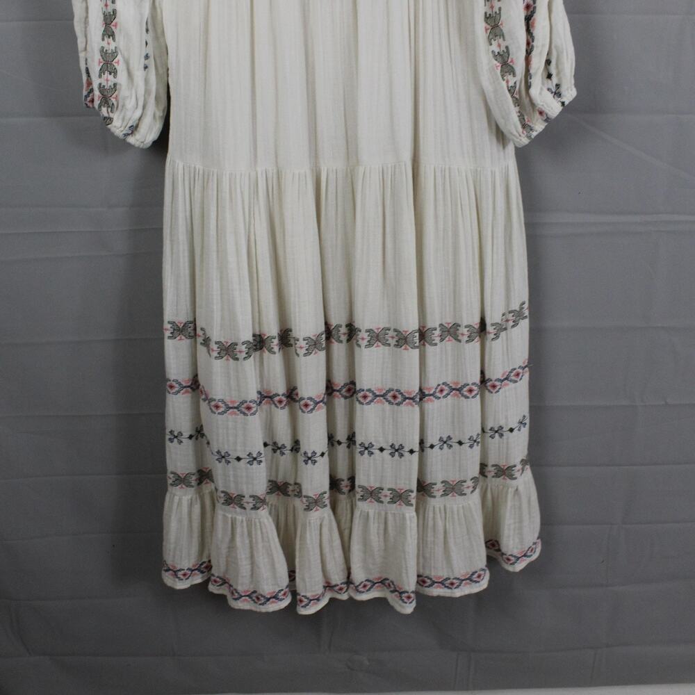 Anthropologie White and Gray Maxi Dress - Picture 7 of 14